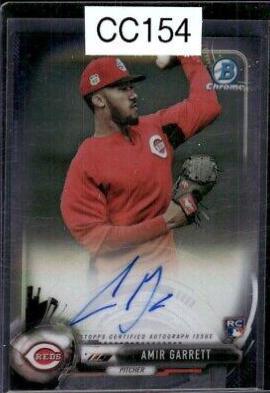 Amir Garrett #BCAR-AG Baseball Cards 2017 Bowman Chrome Autograph Rookies