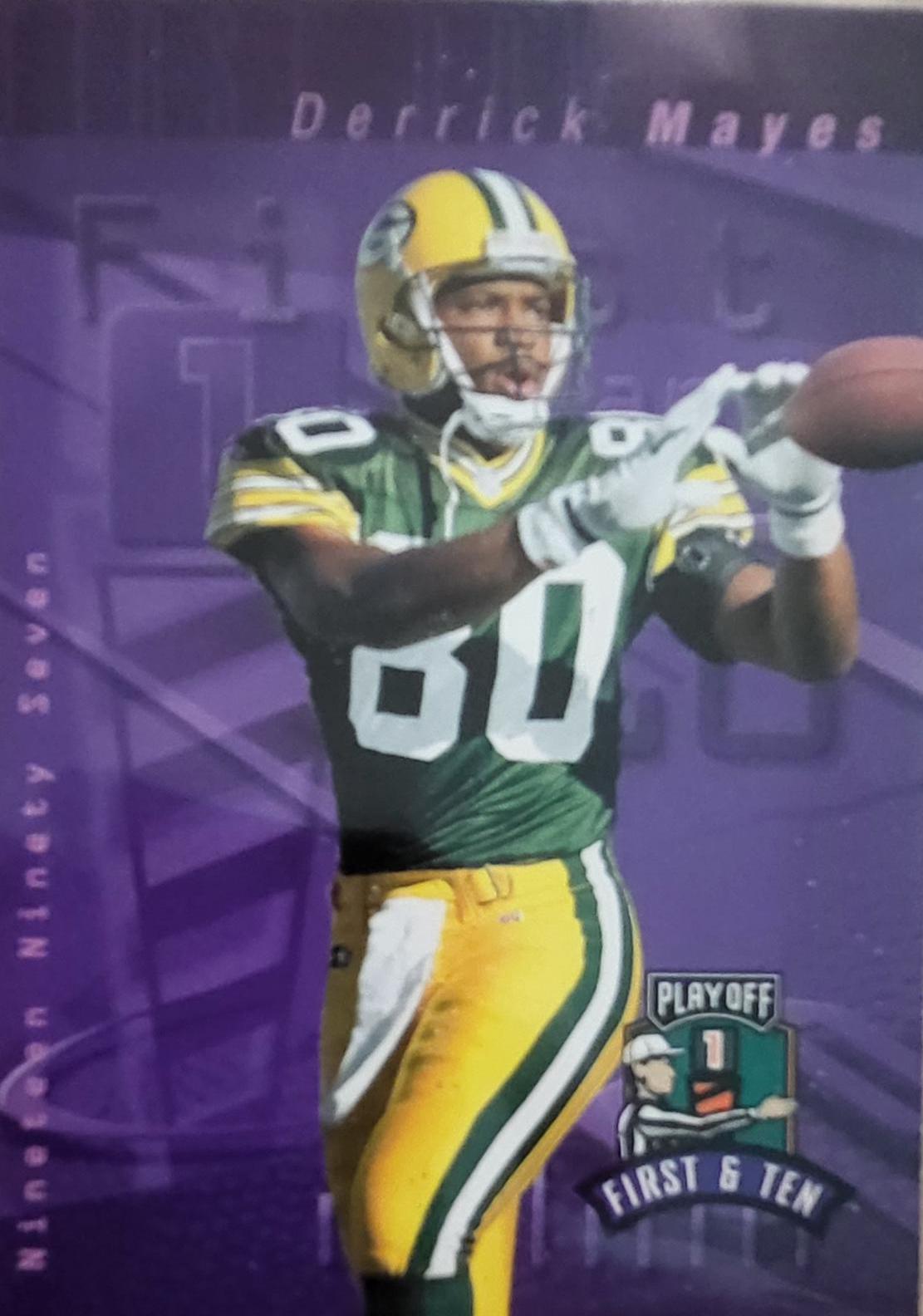 Derrick Mayes #59 Football Cards 1997 Playoff 1st & 10