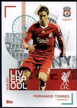 Fernando Torres #34 Soccer Cards 2022 Topps Liverpool