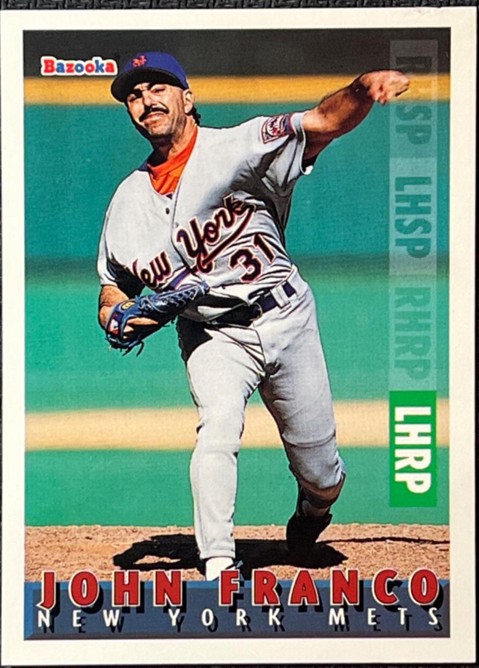 John Franco #48 Baseball Cards 1995 Bazooka
