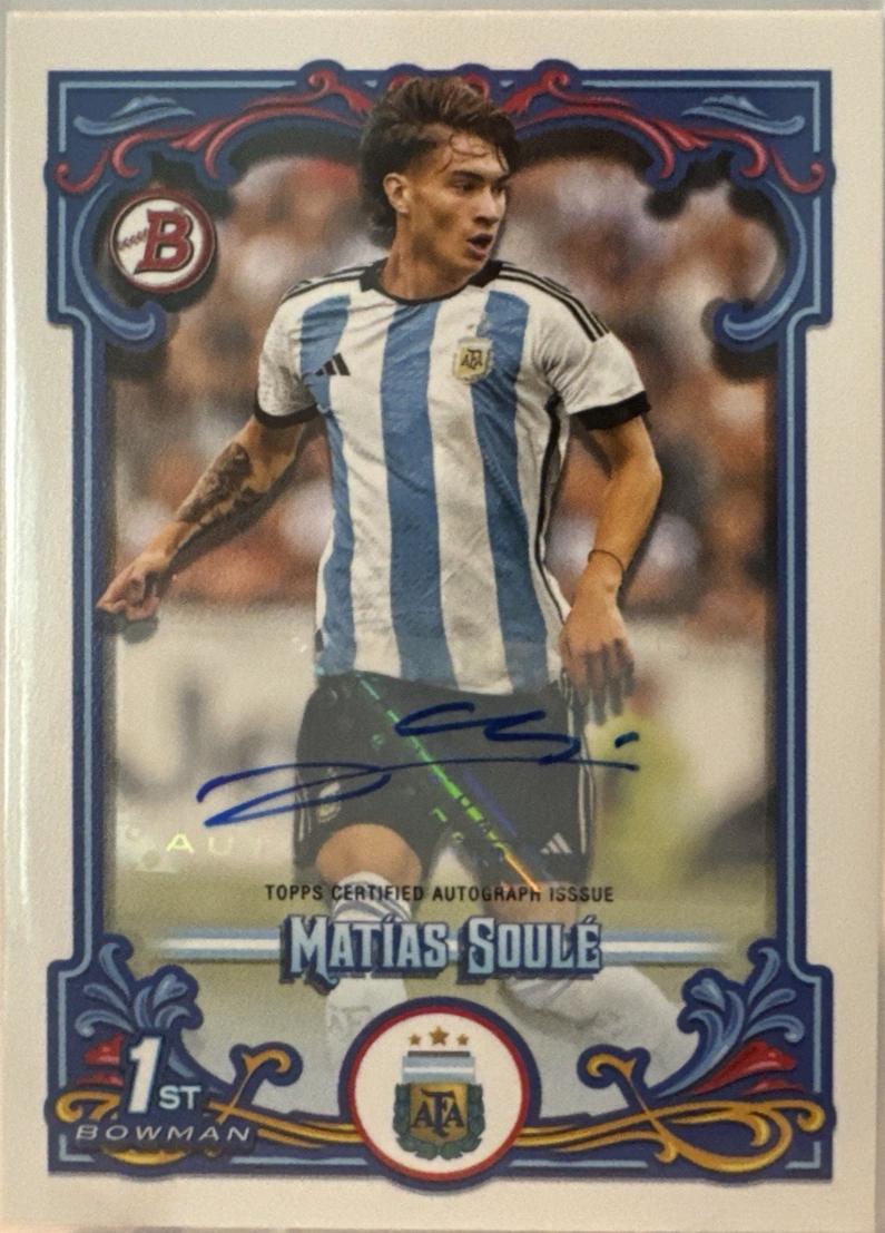 Matias Soule #32 2023 Topps Argentina Fileteado Autograph Soccer