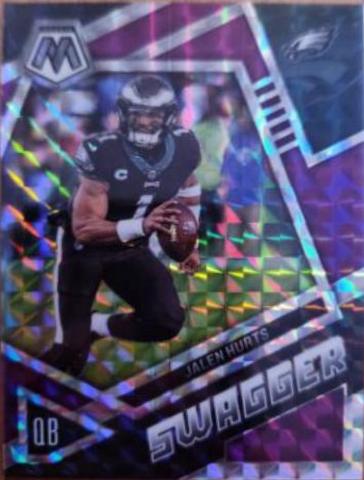Jalen Hurts #SS-JH Football Cards 2023 Panini Mosaic Swagger