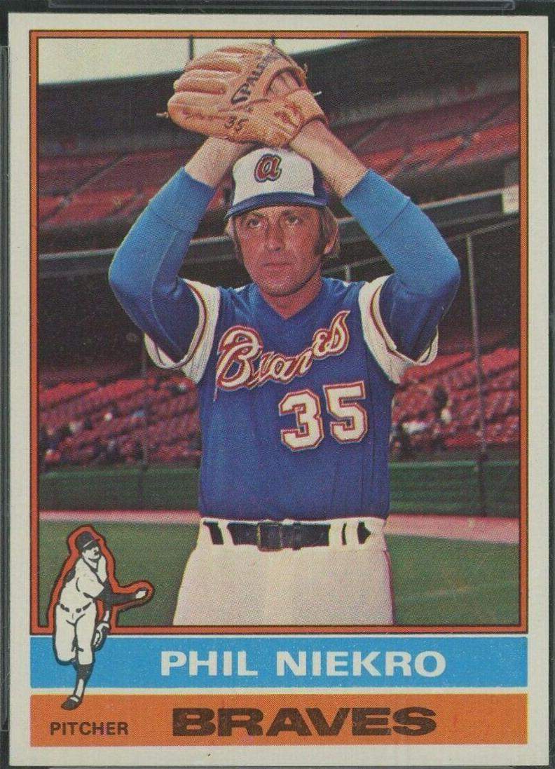 Phil Niekro #435 Baseball Cards 1976 Topps
