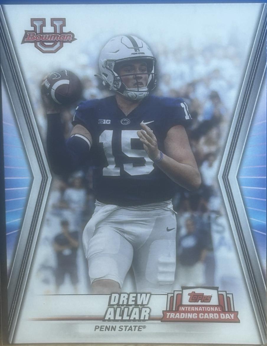 Drew Allar #NTCD-BF22 Football Cards 2023 Topps International Trading Card Day