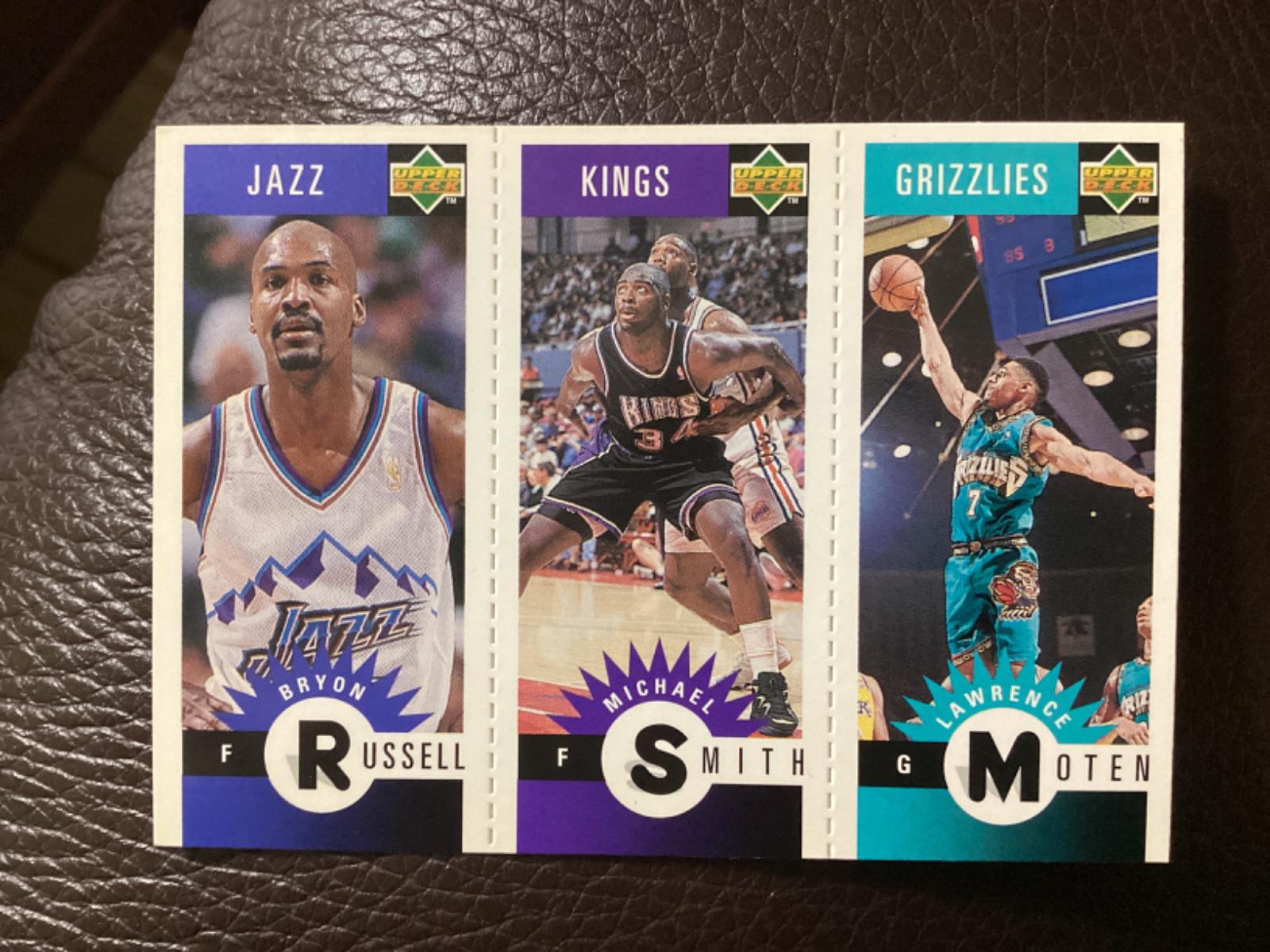 Moten, Smith, Russell Basketball Cards 1996 Collector's Choice Mini