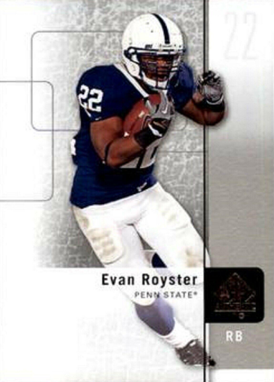 Evan Royster #62 2011 Sp Authentic Football