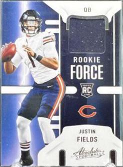 Justin Fields #RF-JFI Football Cards 2021 Panini Absolute Rookie Force