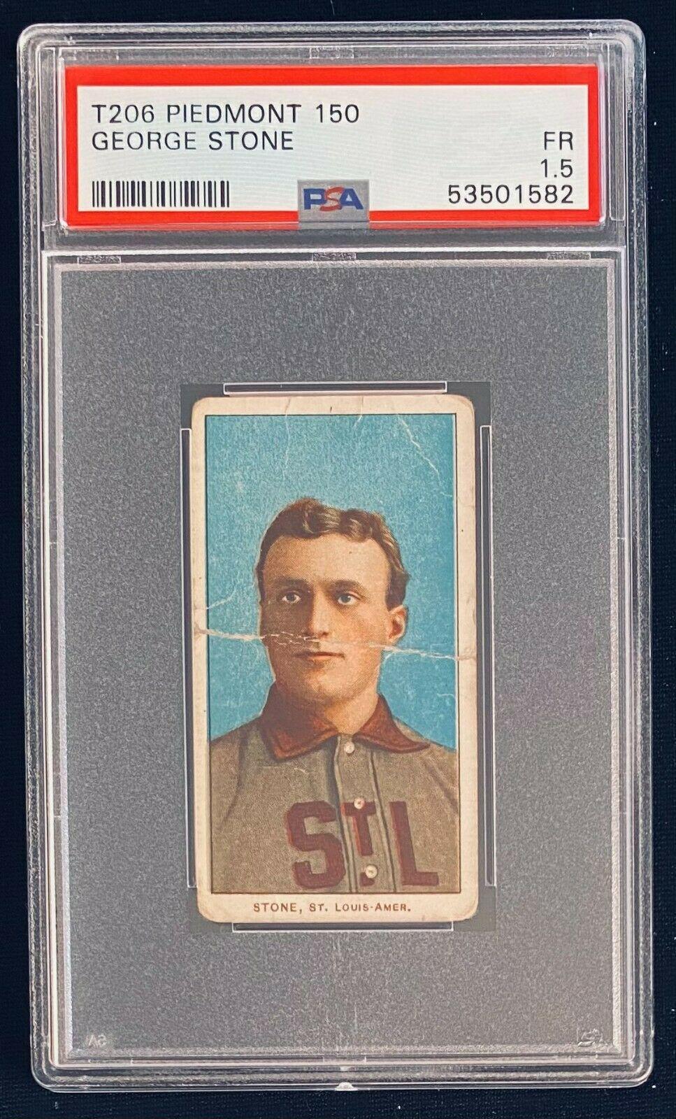 George Stone #NNO Baseball Cards 1909 T206 Piedmont 150