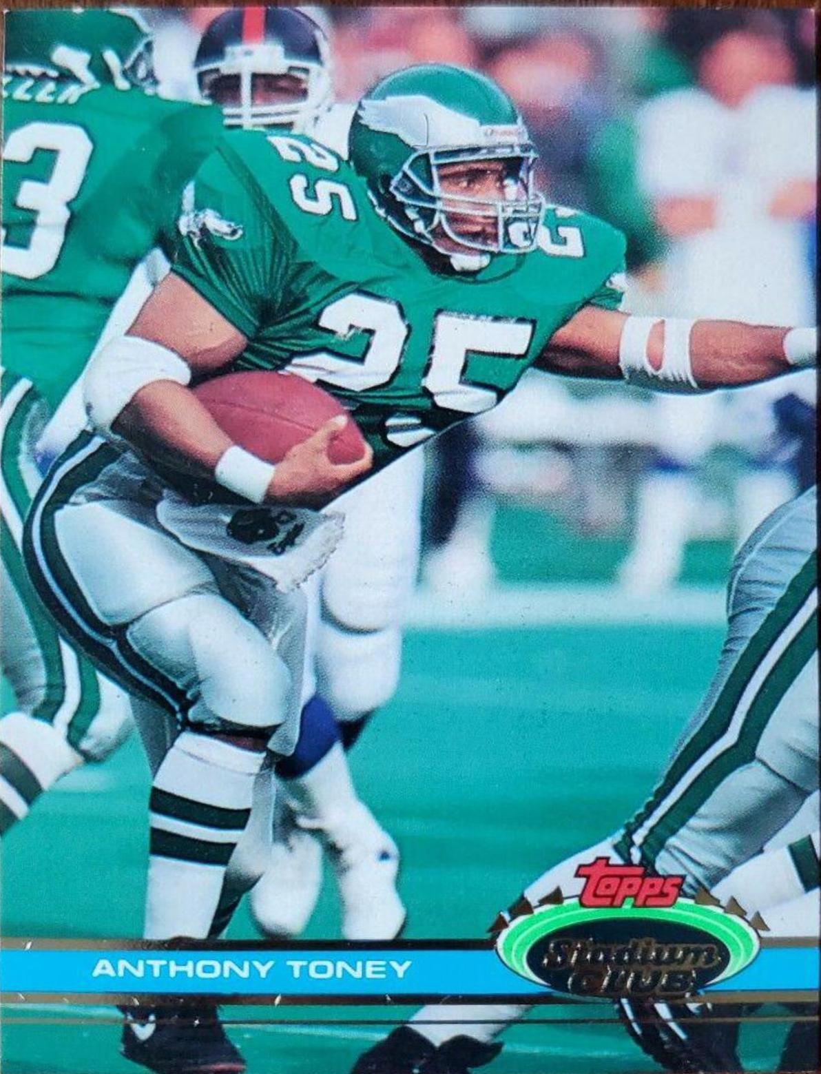 Anthony Toney #18 Football Cards 1991 Stadium Club