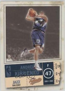 Andrei Kirilenko #4 Basketball Cards 2004 Fleer Authentix