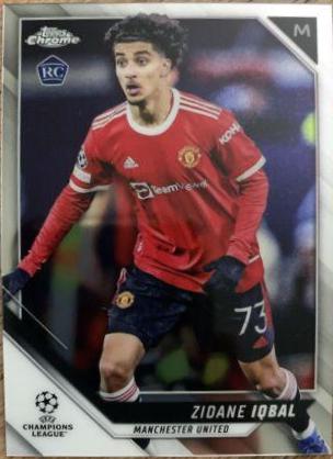 Zidane Iqbal #102 Soccer Cards 2021 Topps Chrome UEFA Champions League