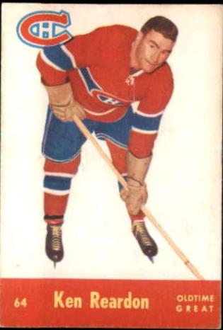 Ken Reardon #64 Hockey Cards 1955 Parkhurst Quaker Oats