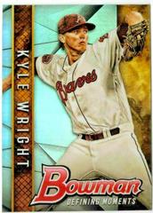 Kyle Wright [Refractor] #BDM-KW Baseball Cards 2017 Bowman Draft Defining Moments Prices
