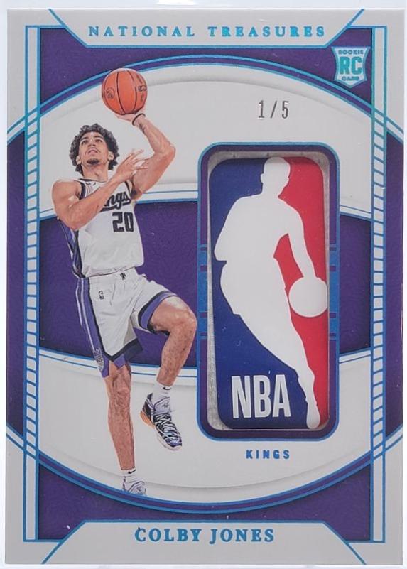 Colby Jones #18 Basketball Cards 2023 Panini National Treasures Rookie Logoman