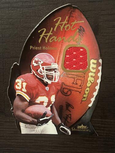 Priest Holmes #HH-PH Football Cards 2003 Fleer Showcase Hot Hands Jersey