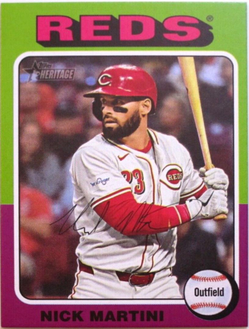 Nick Martini #591 Baseball Cards 2024 Topps Heritage Mini