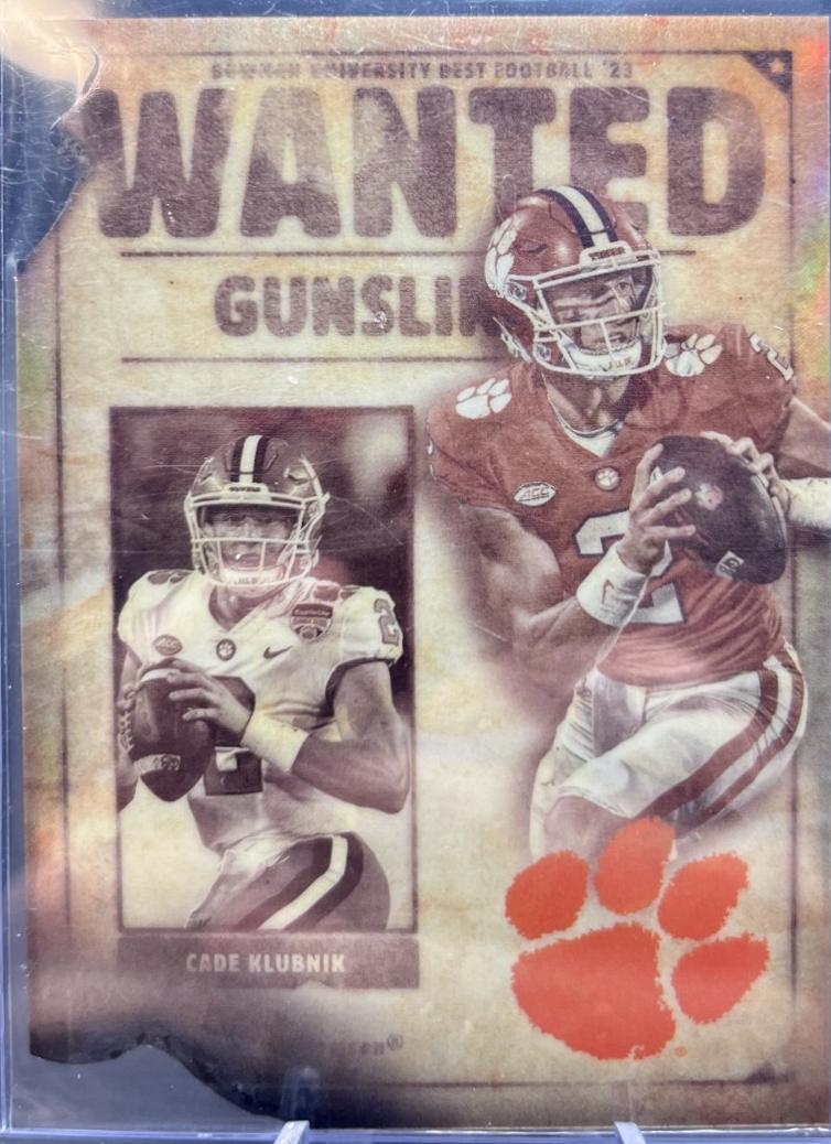 Cade Klubnik #GSB-2 Football Cards 2023 Bowman's Best University Gunslingers and Bandits Die Cuts