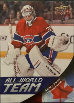 Carey Price #AW4 Hockey Cards 2011 Upper Deck All World Team