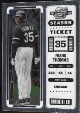Frank Thomas #2 Baseball Cards 2023 Panini Chronicles Contenders Optic