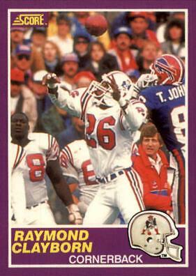 Raymond Clayborn #346S Football Cards 1989 Panini Score Supplemental