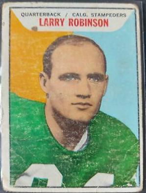 Larry Robinson #27 Football Cards 1965 Topps CFL