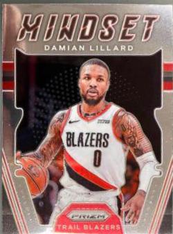 Damian Lillard #1 Basketball Cards 2021 Panini Prizm Mindset
