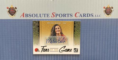 Melissa Baker #FTG 3 Football Cards 2019 Donruss Fans of the Game Autographs