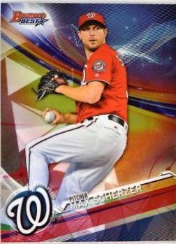 Max Scherzer #2 Baseball Cards 2017 Bowman's Best