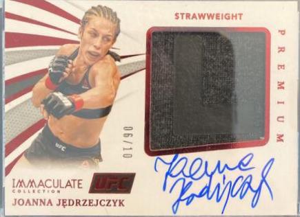 Joanna Jedrzejczyk Ufc Cards 2021 Panini Immaculate UFC Memorabilia Autographs