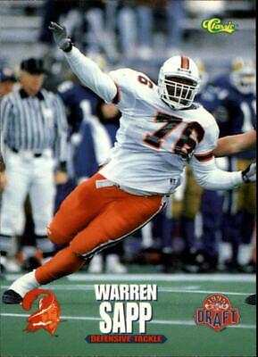 Warren Sapp #12 Football Cards 1995 Classic NFL Rookies