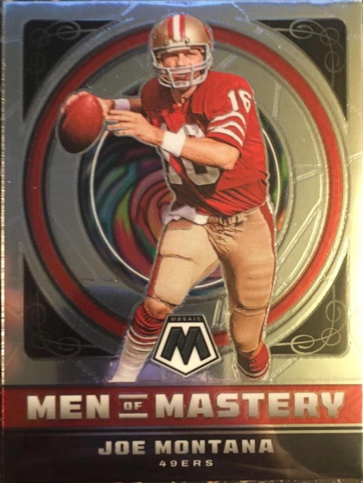 Joe Montana #MM-15 Football Cards 2022 Panini Mosaic Men of Mastery