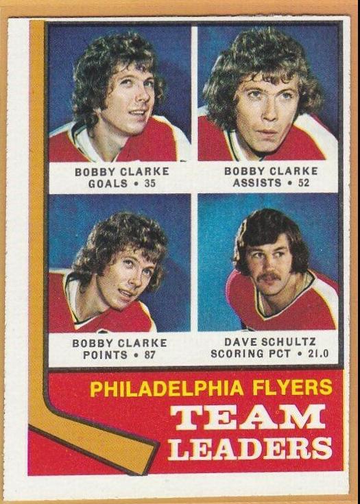 Flyers Leaders #154 Hockey Cards 1974 Topps