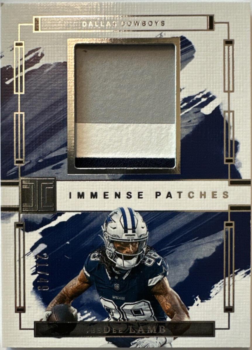 CeeDee Lamb #6 Football Cards 2024 Panini Impeccable Immense Patch