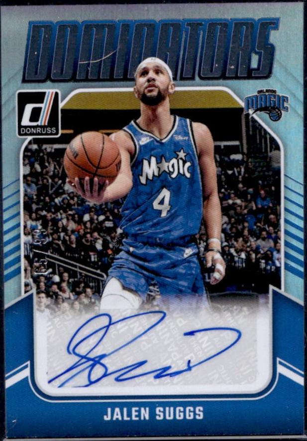 Jalen Suggs #1 Basketball Cards 2024 Panini Donruss Dominators Autograph