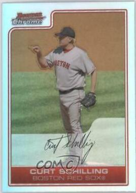 Curt Schilling #10 Baseball Cards 2006 Bowman Chrome