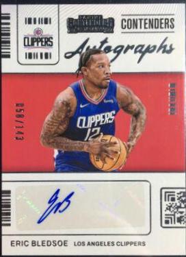 Eric Bledsoe #CA-EBS Basketball Cards 2021 Panini Contenders Contenders Autographs