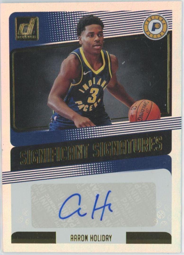 Aaron Holiday #AHD Basketball Cards 2018 Panini Donruss Significant Signatures