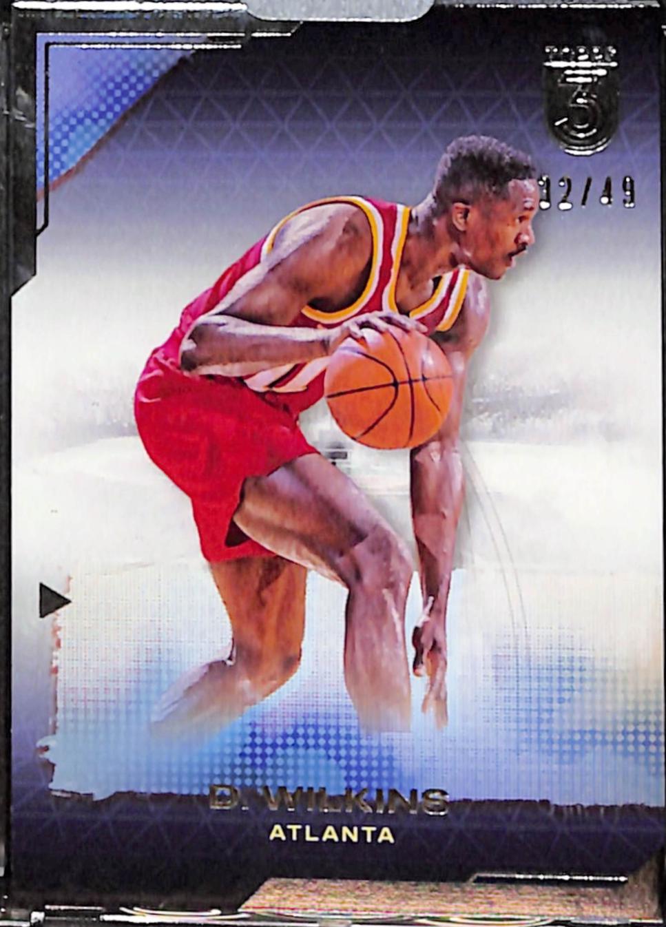 Dominique Wilkins #3 Basketball Cards 2023 Topps Three