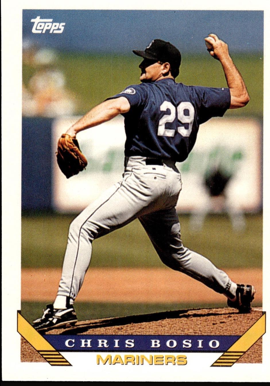 Chris Bosio #28T Baseball Cards 1993 Topps Traded