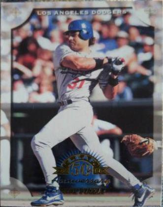 Mike Piazza #92 Baseball Cards 1998 Leaf