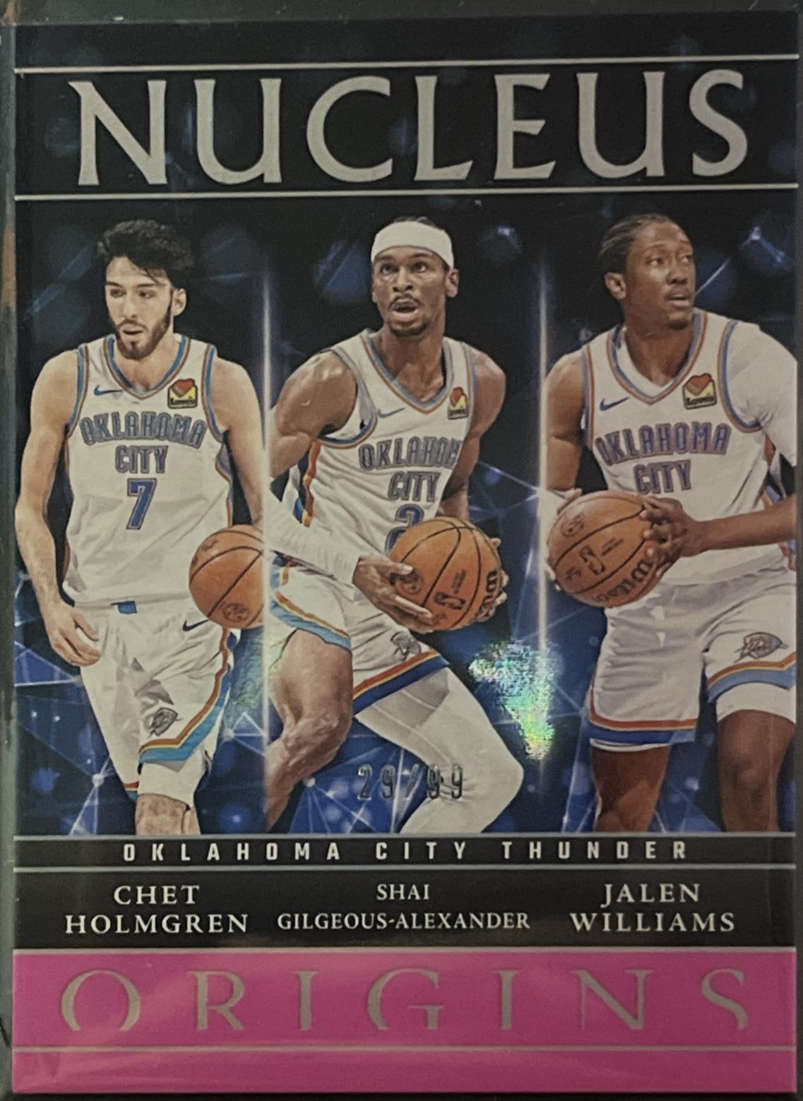 Jalen Williams / Shai Gilgeous-Alexander / Chet Holmgren #19 Basketball Cards 2024 Panini Origins Nucleus