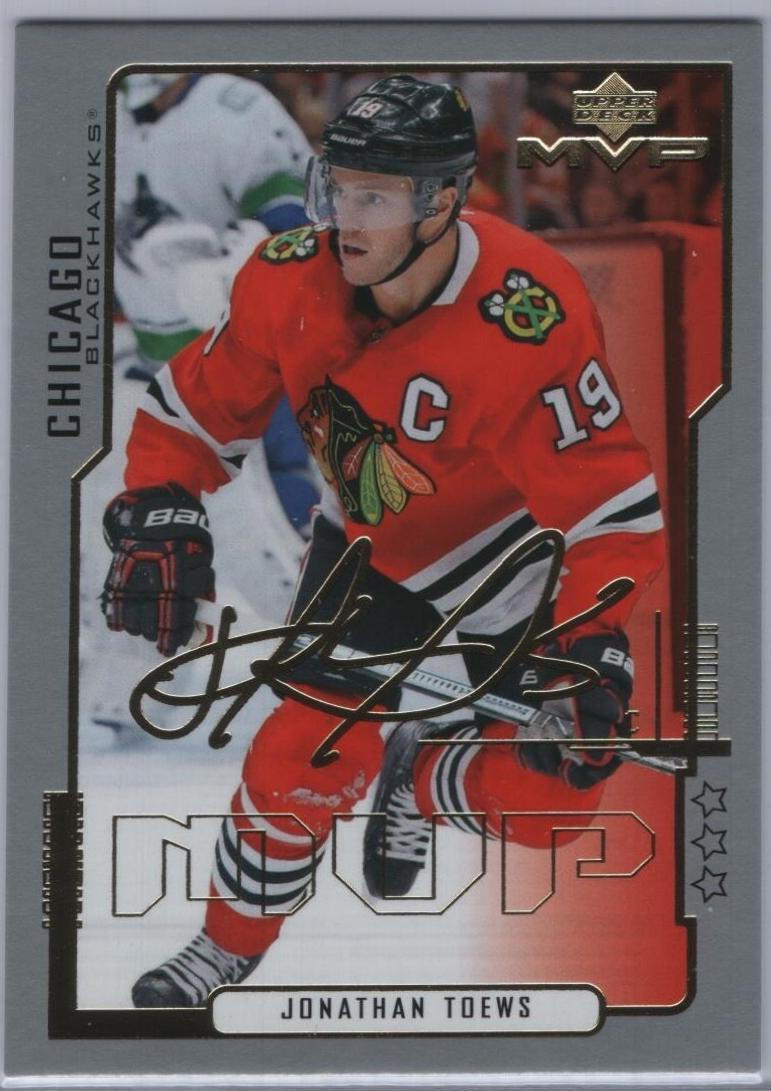 Jonathan Toews #7 2020 Upper Deck MVP 20th Anniversary Hockey