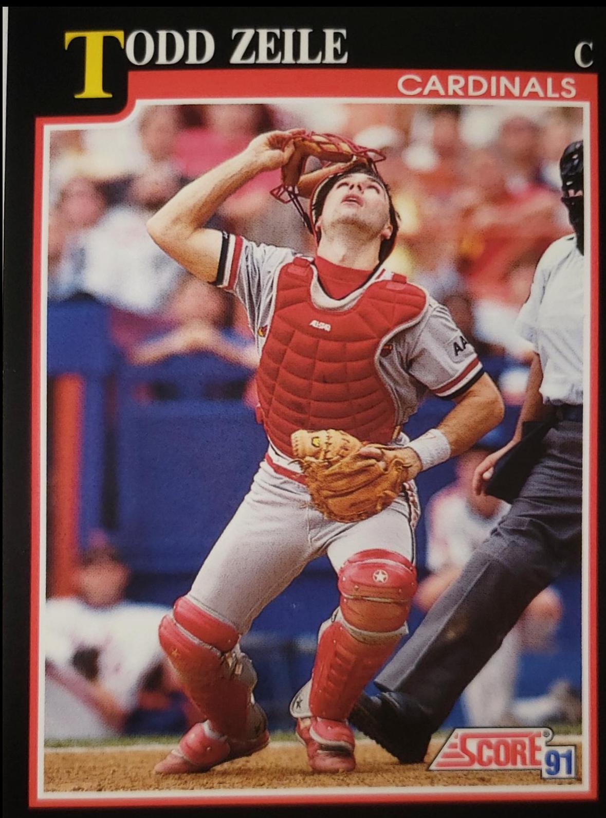 Todd Zeile #240 Baseball Cards 1991 Score
