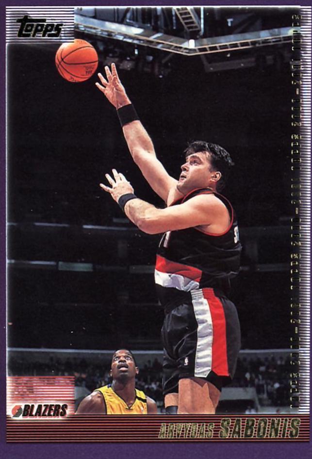 Arvydas Sabonis #41 Basketball Cards 2000 Topps