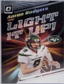 Aaron Rodgers #LU-AR Football Cards 2023 Panini Donruss Optic Light It Up