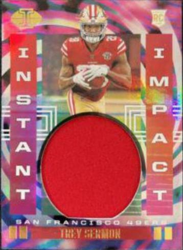 Trey Sermon #II-TS Football Cards 2021 Panini Illusions Instant Impact