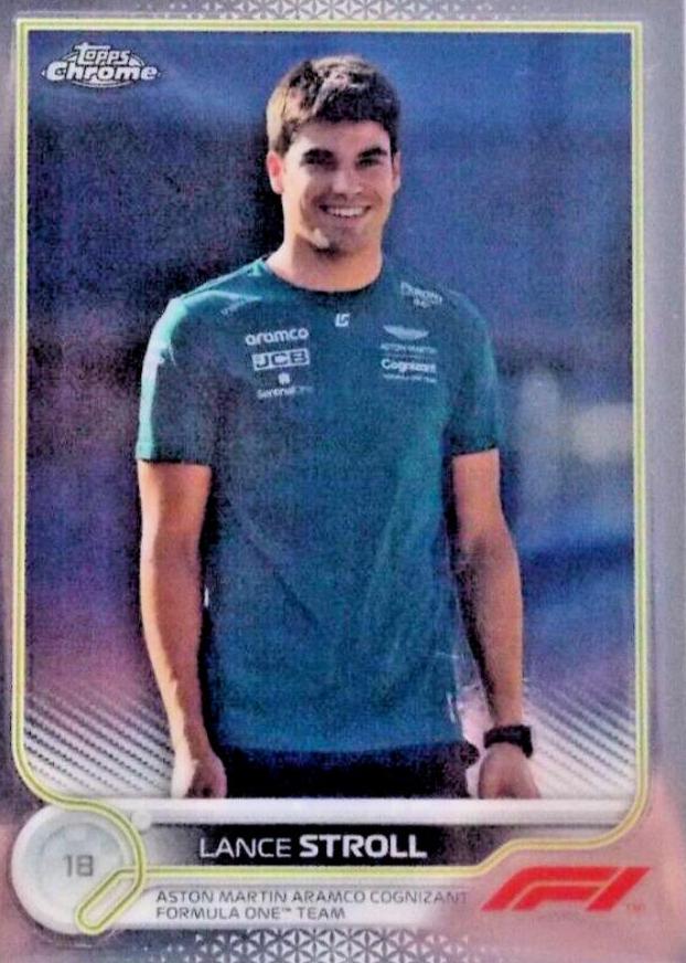 Lance Stroll #49 Racing Cards 2022 Topps Chrome Formula 1