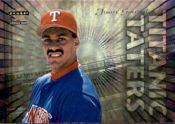 Juan Gonzalez #4 Baseball Cards 1997 Score Titanic Taters