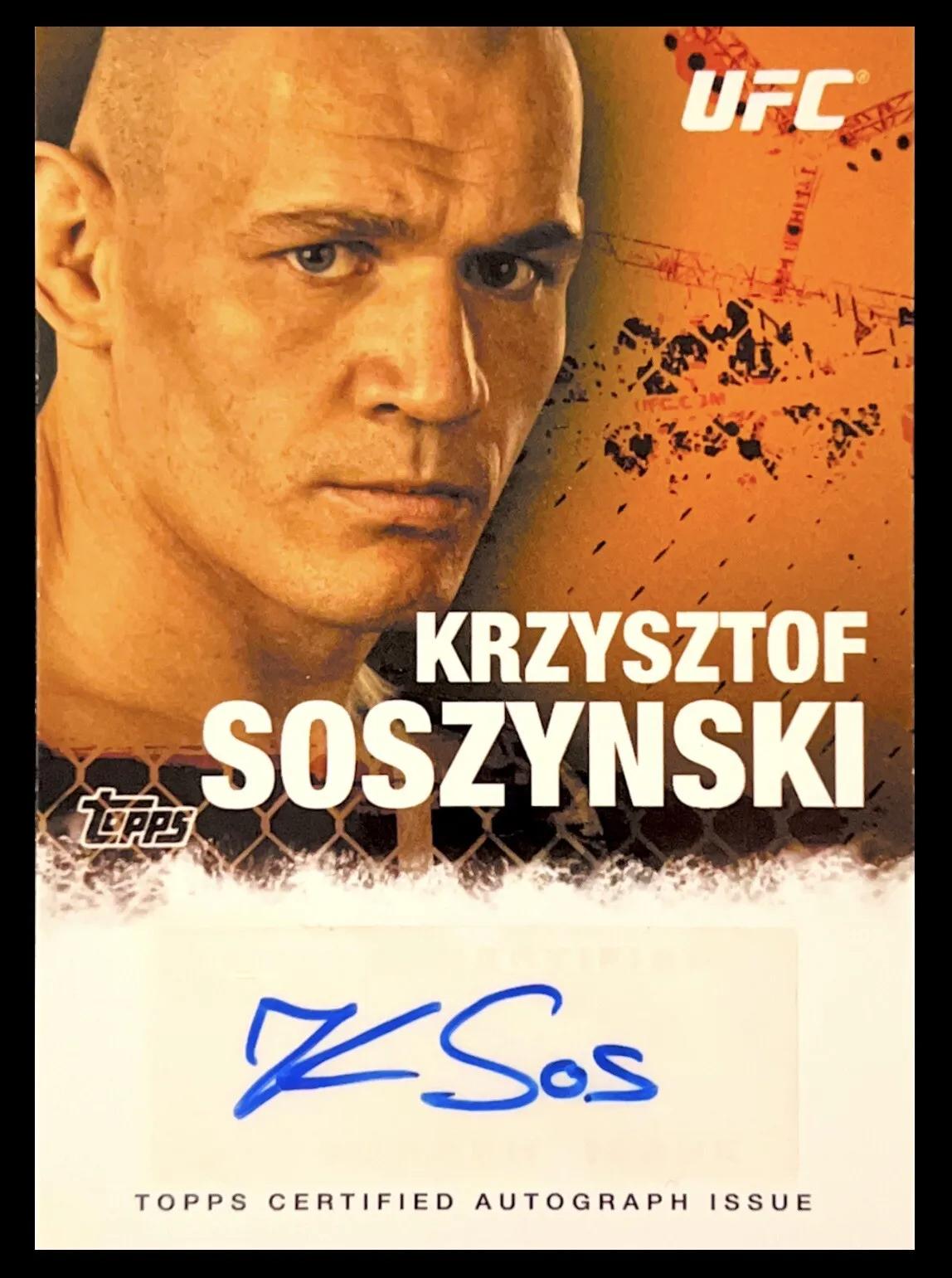 Krzysztof Soszynski #FA-KS Ufc Cards 2010 Topps UFC Autographs