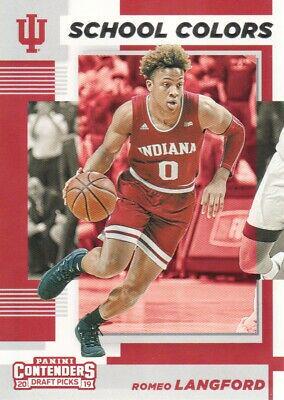 Romeo Langford #9 Basketball Cards 2019 Panini Contenders Draft Picks School Colors